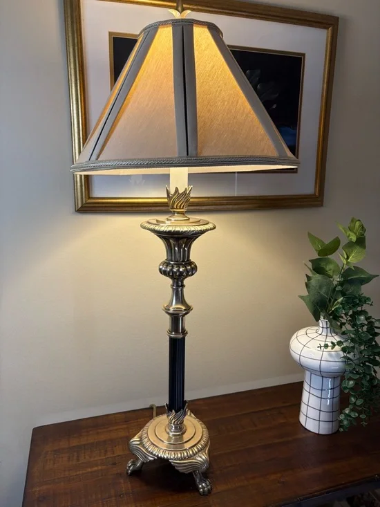 Vintage French Empire Style Table Lamp - Picture 2 of 16